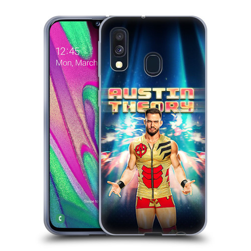 WWE Austin Theory Portrait Soft Gel Case for Samsung Galaxy A40 (2019)