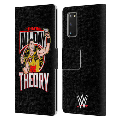 WWE Austin Theory All Day Theory Leather Book Wallet Case Cover For Samsung Galaxy S20 / S20 5G
