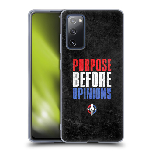 WWE Austin Theory Purpose Before Opinions Soft Gel Case for Samsung Galaxy S20 FE / 5G