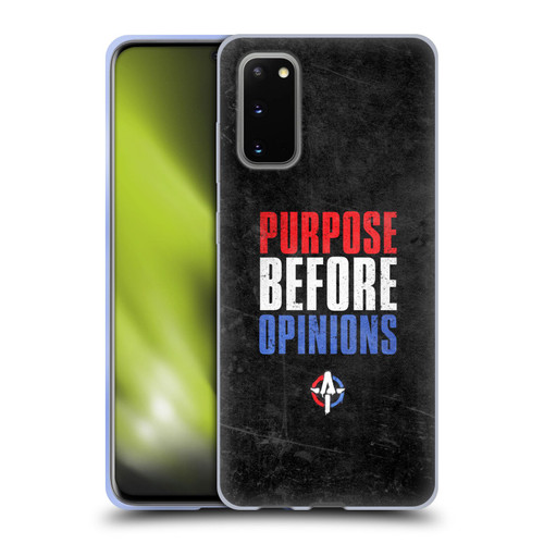 WWE Austin Theory Purpose Before Opinions Soft Gel Case for Samsung Galaxy S20 / S20 5G