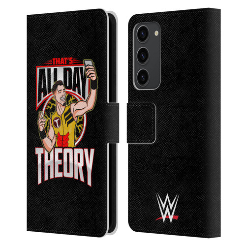 WWE Austin Theory All Day Theory Leather Book Wallet Case Cover For Samsung Galaxy S23+ 5G