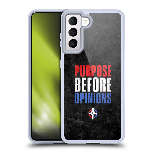 WWE Austin Theory Purpose Before Opinions Soft Gel Case for Samsung Galaxy S21 5G
