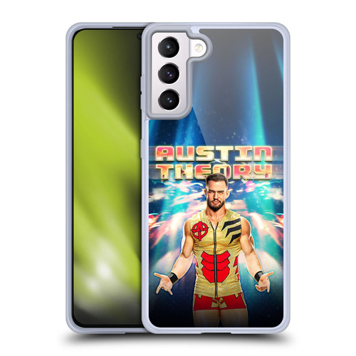 WWE Austin Theory Portrait Soft Gel Case for Samsung Galaxy S21+ 5G