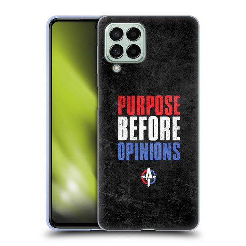 WWE Austin Theory Purpose Before Opinions Soft Gel Case for Samsung Galaxy M53 (2022)