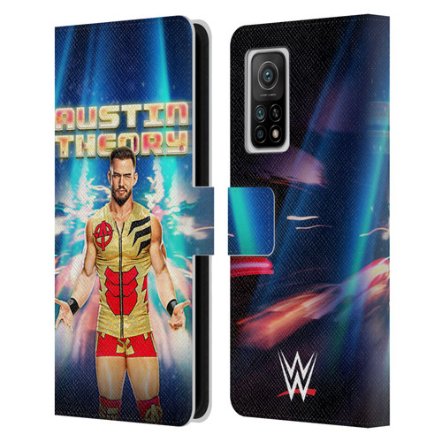 WWE Austin Theory Portrait Leather Book Wallet Case Cover For Xiaomi Mi 10T 5G