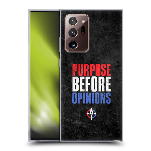 WWE Austin Theory Purpose Before Opinions Soft Gel Case for Samsung Galaxy Note20 Ultra / 5G
