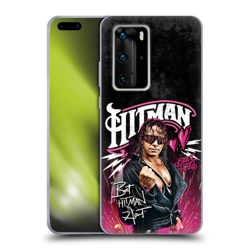 WWE Bret Hart Hitman Graphics Soft Gel Case for Huawei P40 Pro / P40 Pro Plus 5G