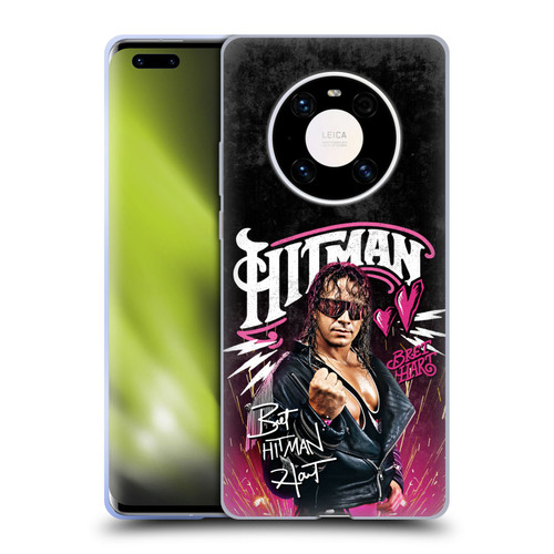 WWE Bret Hart Hitman Graphics Soft Gel Case for Huawei Mate 40 Pro 5G