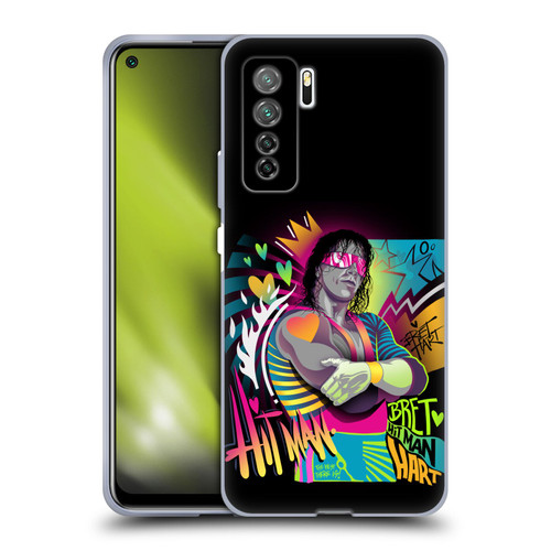 WWE Bret Hart Neon Art Soft Gel Case for Huawei Nova 7 SE/P40 Lite 5G