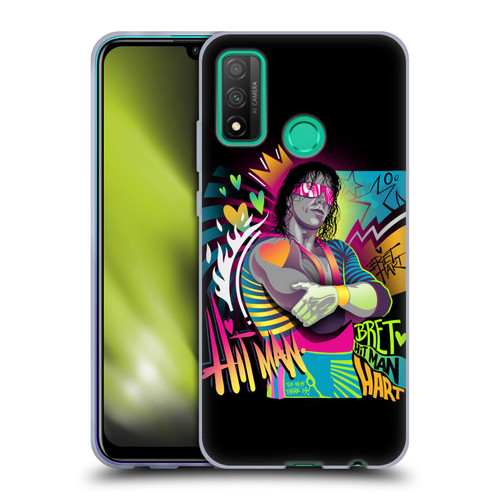 WWE Bret Hart Neon Art Soft Gel Case for Huawei P Smart (2020)