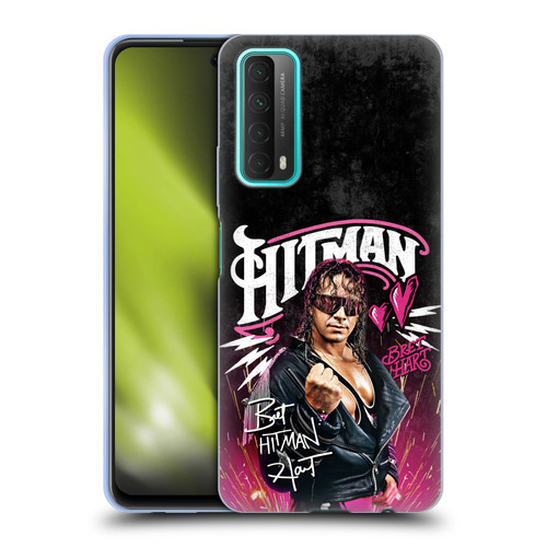 WWE Bret Hart Hitman Graphics Soft Gel Case for Huawei P Smart (2021)