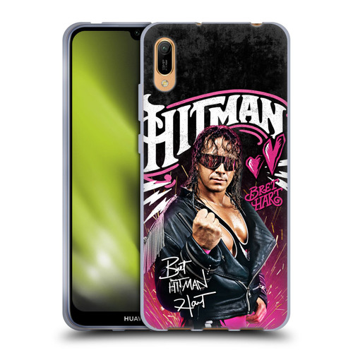 WWE Bret Hart Hitman Graphics Soft Gel Case for Huawei Y6 Pro (2019)