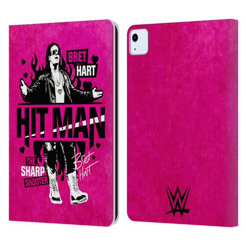 WWE Bret Hart Hitman Leather Book Wallet Case Cover For Apple iPad Air 2020 / 2022