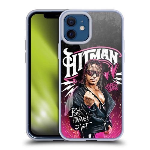 WWE Bret Hart Hitman Graphics Soft Gel Case for Apple iPhone 12 / iPhone 12 Pro