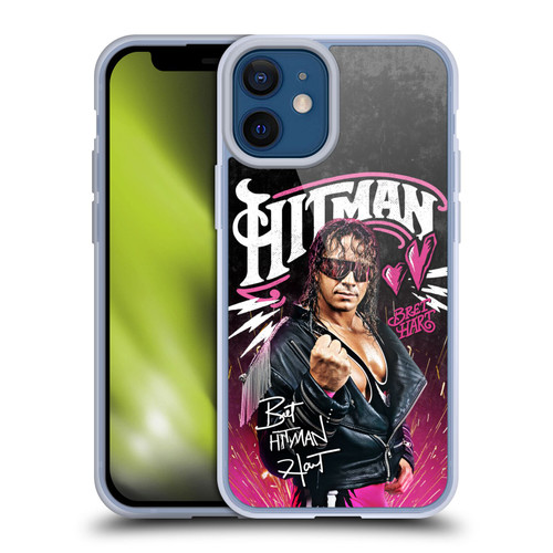 WWE Bret Hart Hitman Graphics Soft Gel Case for Apple iPhone 12 Mini