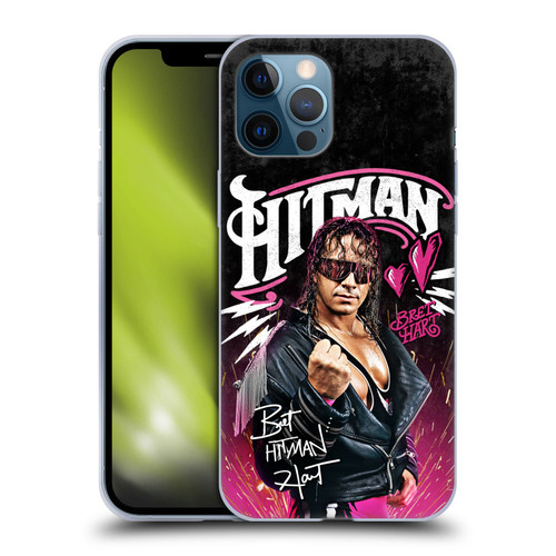 WWE Bret Hart Hitman Graphics Soft Gel Case for Apple iPhone 12 Pro Max
