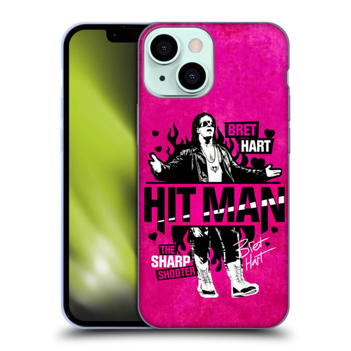 WWE Bret Hart Hitman Soft Gel Case for Apple iPhone 13 Mini