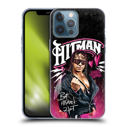 WWE Bret Hart Hitman Graphics Soft Gel Case for Apple iPhone 13 Pro Max