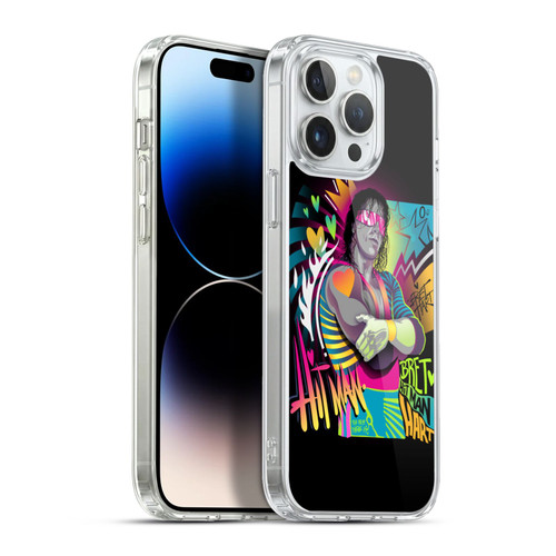 WWE Bret Hart Neon Art Soft Gel Case for Apple iPhone 13 Pro Max & MagSafe