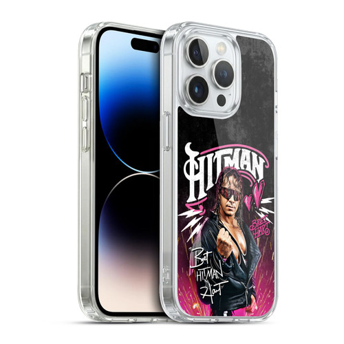 WWE Bret Hart Hitman Graphics Soft Gel Case for Apple iPhone 13 Pro & MagSafe