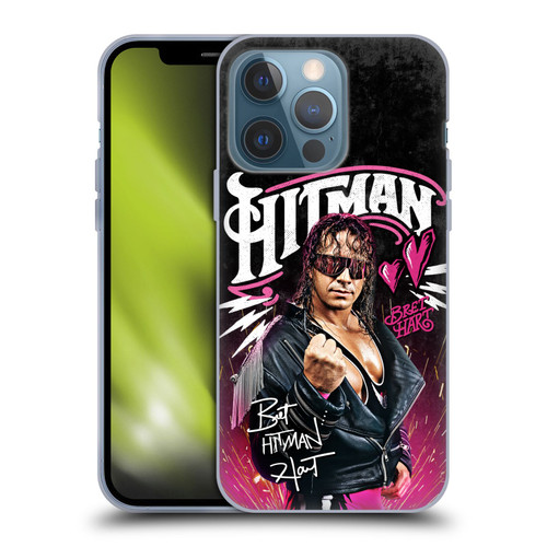 WWE Bret Hart Hitman Graphics Soft Gel Case for Apple iPhone 13 Pro
