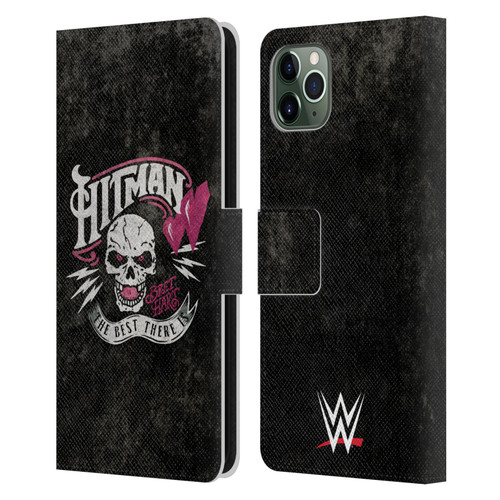 WWE Bret Hart Hitman Logo Leather Book Wallet Case Cover For Apple iPhone 11 Pro Max