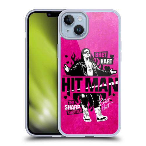 WWE Bret Hart Hitman Soft Gel Case for Apple iPhone 14 Plus