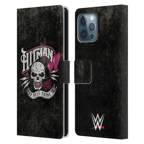 WWE Bret Hart Hitman Logo Leather Book Wallet Case Cover For Apple iPhone 12 Pro Max