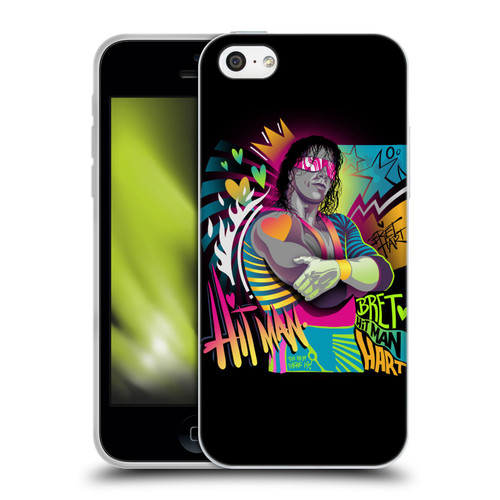 WWE Bret Hart Neon Art Soft Gel Case for Apple iPhone 5c