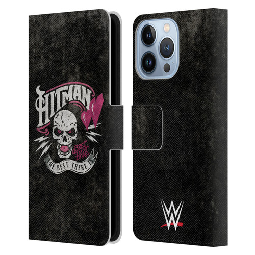 WWE Bret Hart Hitman Logo Leather Book Wallet Case Cover For Apple iPhone 13 Pro