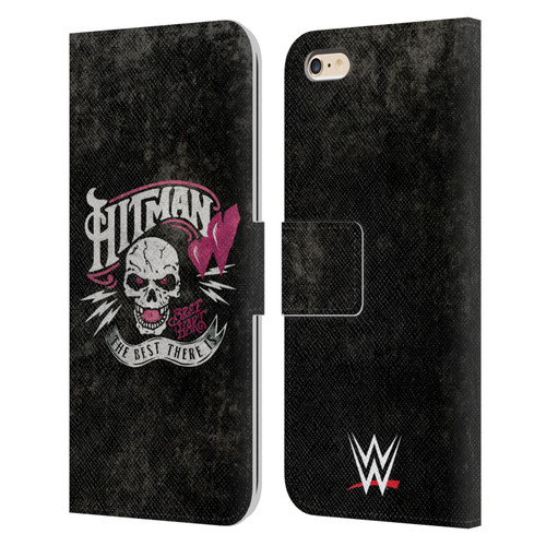 WWE Bret Hart Hitman Logo Leather Book Wallet Case Cover For Apple iPhone 6 Plus / iPhone 6s Plus