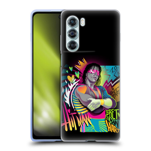 WWE Bret Hart Neon Art Soft Gel Case for Motorola Edge S30 / Moto G200 5G