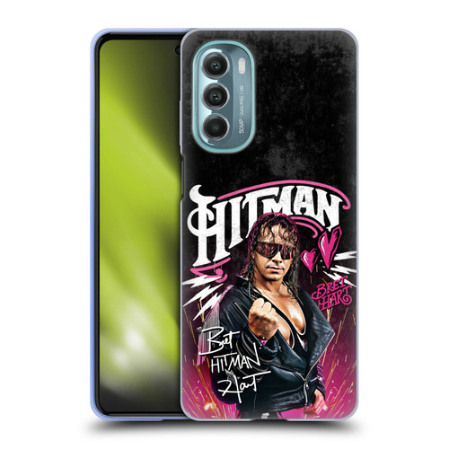 WWE Bret Hart Hitman Graphics Soft Gel Case for Motorola Moto G Stylus 5G (2022)