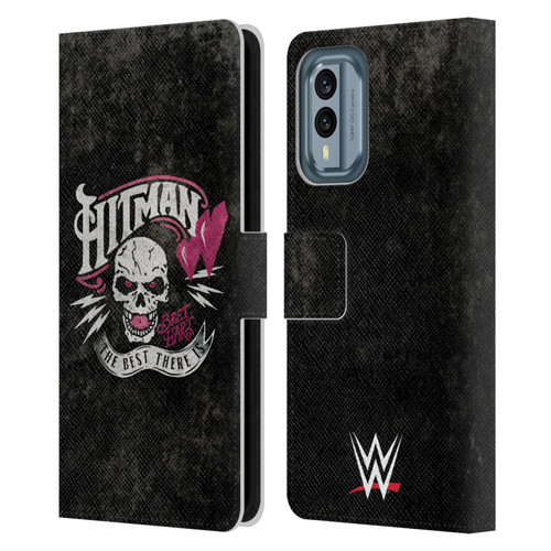 WWE Bret Hart Hitman Logo Leather Book Wallet Case Cover For Nokia X30