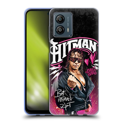 WWE Bret Hart Hitman Graphics Soft Gel Case for Motorola Moto G53 5G