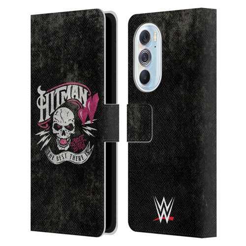 WWE Bret Hart Hitman Logo Leather Book Wallet Case Cover For Motorola Edge X30