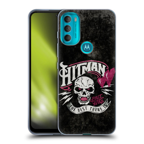 WWE Bret Hart Hitman Logo Soft Gel Case for Motorola Moto G71 5G