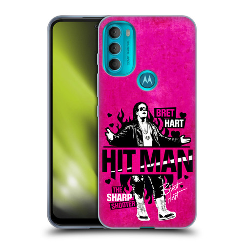 WWE Bret Hart Hitman Soft Gel Case for Motorola Moto G71 5G