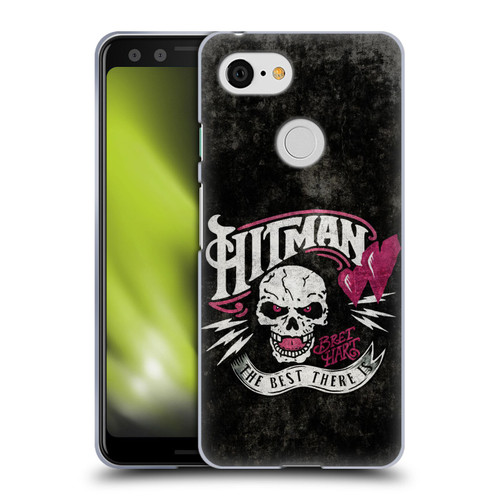 WWE Bret Hart Hitman Logo Soft Gel Case for Google Pixel 3