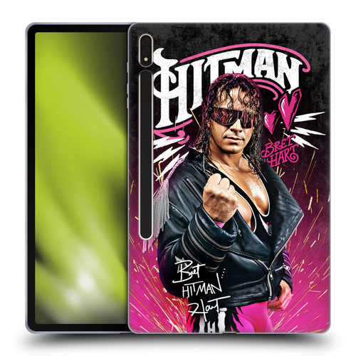 WWE Bret Hart Hitman Graphics Soft Gel Case for Samsung Galaxy Tab S8 Plus