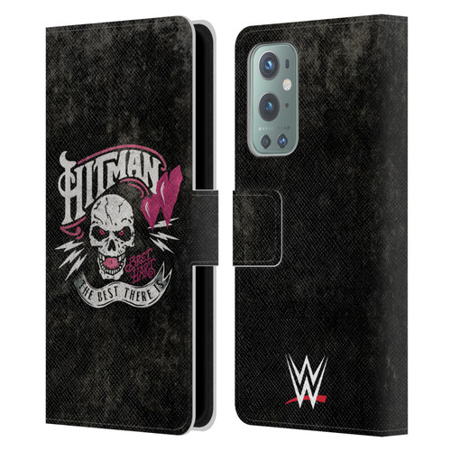 WWE Bret Hart Hitman Logo Leather Book Wallet Case Cover For OnePlus 9
