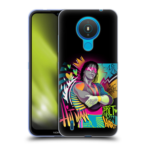 WWE Bret Hart Neon Art Soft Gel Case for Nokia 1.4