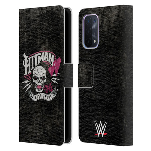 WWE Bret Hart Hitman Logo Leather Book Wallet Case Cover For OPPO A54 5G