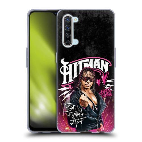 WWE Bret Hart Hitman Graphics Soft Gel Case for OPPO Find X2 Lite 5G