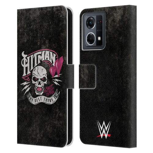 WWE Bret Hart Hitman Logo Leather Book Wallet Case Cover For OPPO Reno8 4G
