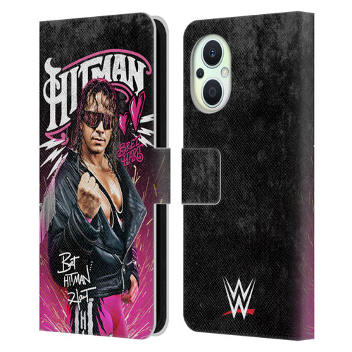 WWE Bret Hart Hitman Graphics Leather Book Wallet Case Cover For OPPO Reno8 Lite