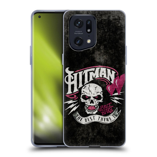 WWE Bret Hart Hitman Logo Soft Gel Case for OPPO Find X5 Pro