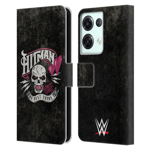 WWE Bret Hart Hitman Logo Leather Book Wallet Case Cover For OPPO Reno8 Pro