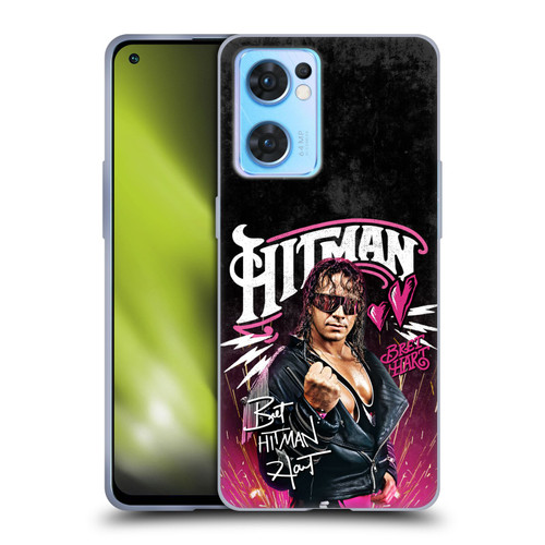 WWE Bret Hart Hitman Graphics Soft Gel Case for OPPO Reno7 5G / Find X5 Lite