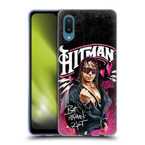 WWE Bret Hart Hitman Graphics Soft Gel Case for Samsung Galaxy A02/M02 (2021)